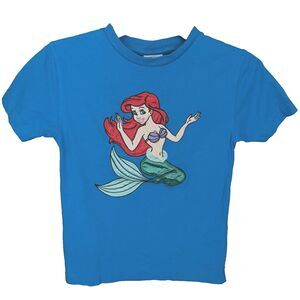 Vintage 90s Girls Disney’s The Little Mermaid Ariel Embroidered T Shirt Youth M